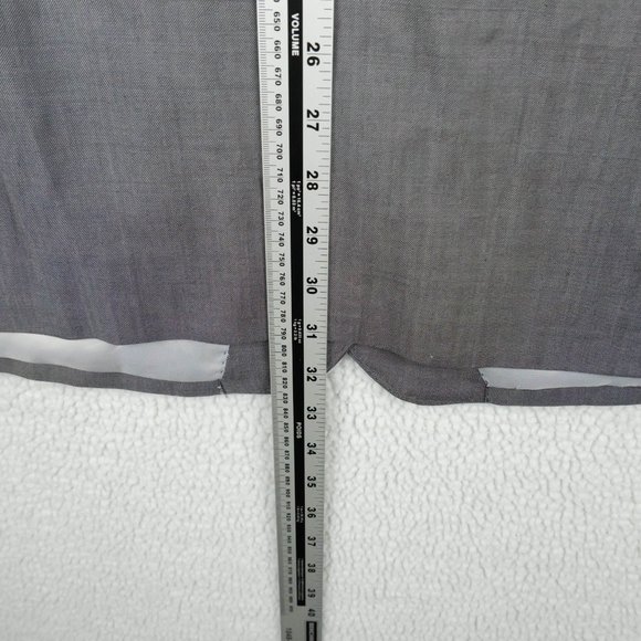 Vintage Blazer Mens 48L Long Gray Wool Two Button Super 120s Formal Wedding - Picture 3 of 10